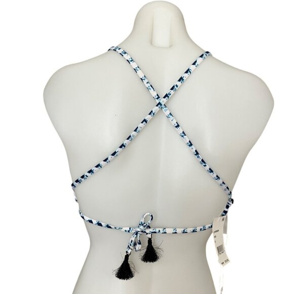 Lucky Brand Swim Reversible On the Grid Twist Bralette Bikini Top Small S - Picture 6 of 15